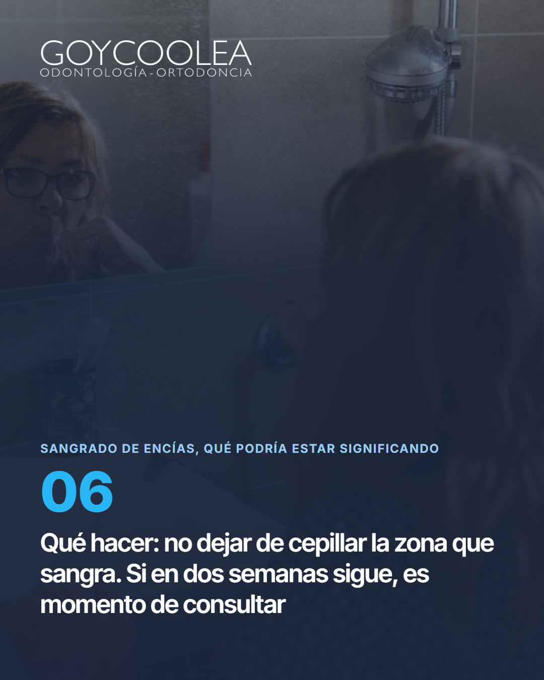 Carrusel educativo sobre las causas del sangrado de encías