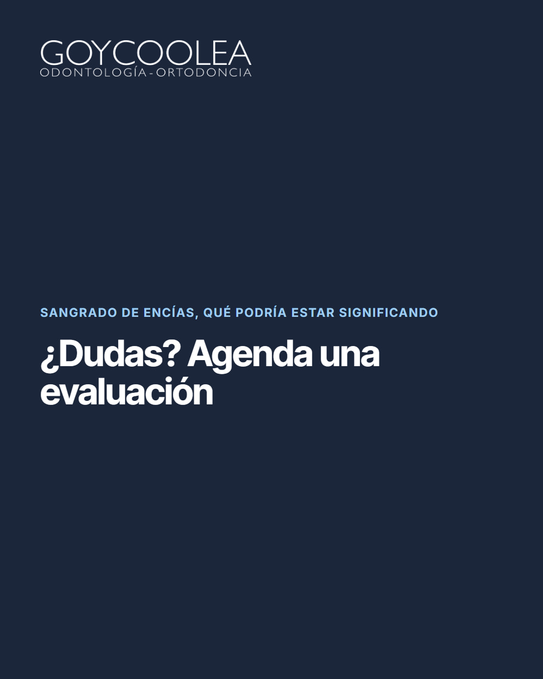 Carrusel educativo sobre las causas del sangrado de encías