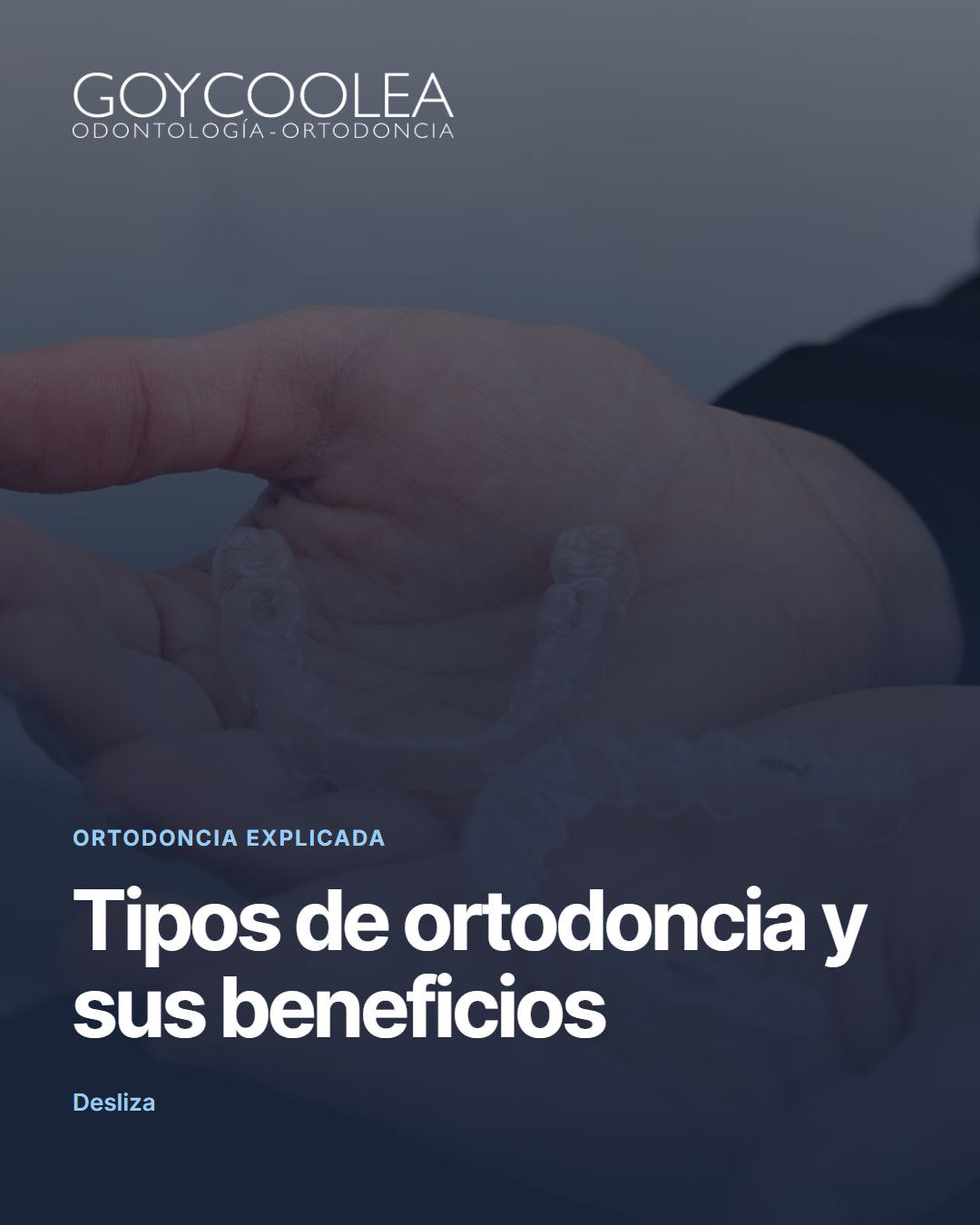 Carrusel educativo sobre los tipos de ortodoncia disponibles