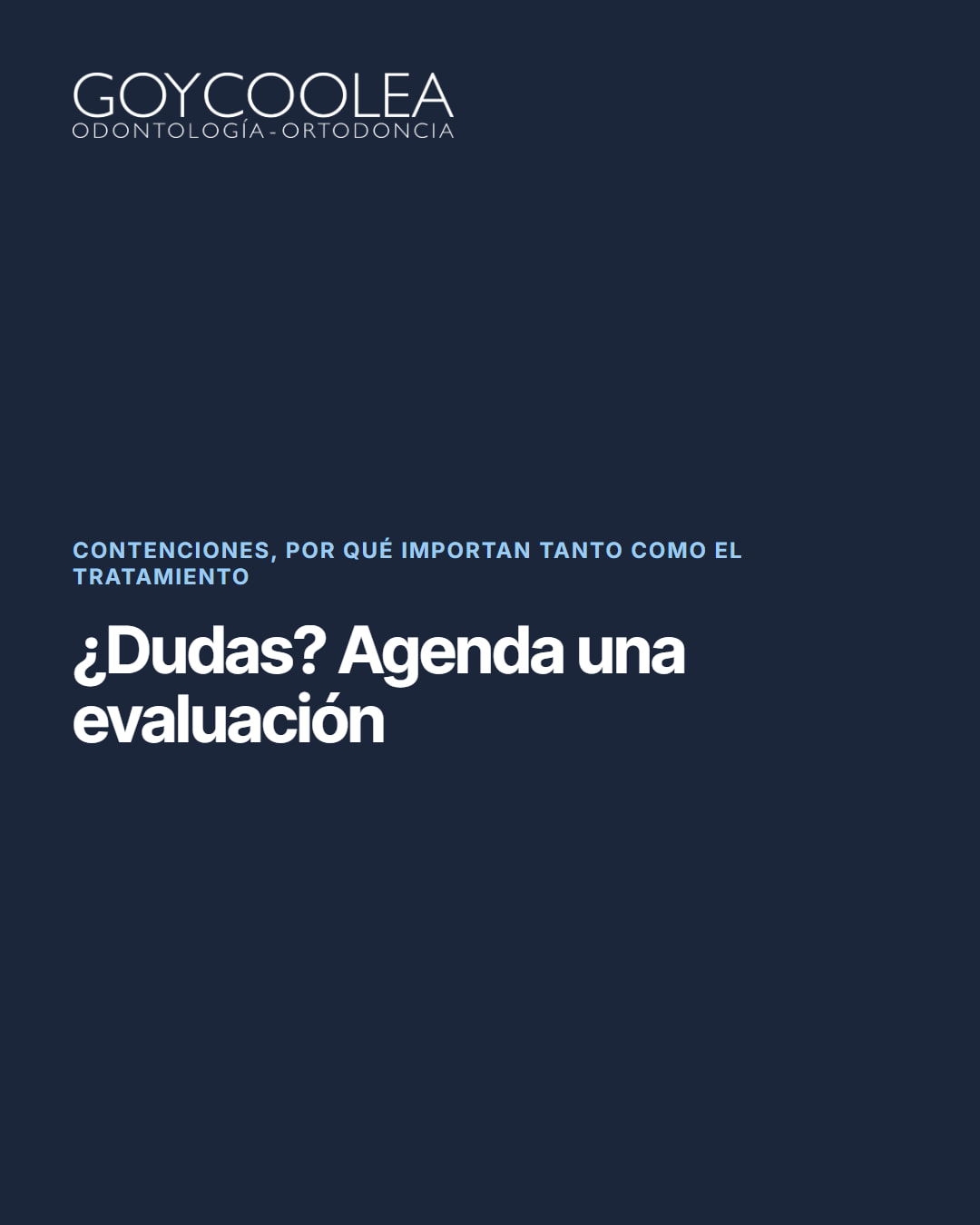 Carrusel educativo sobre las contenciones de ortodoncia, fijas y removibles, y su cuidado