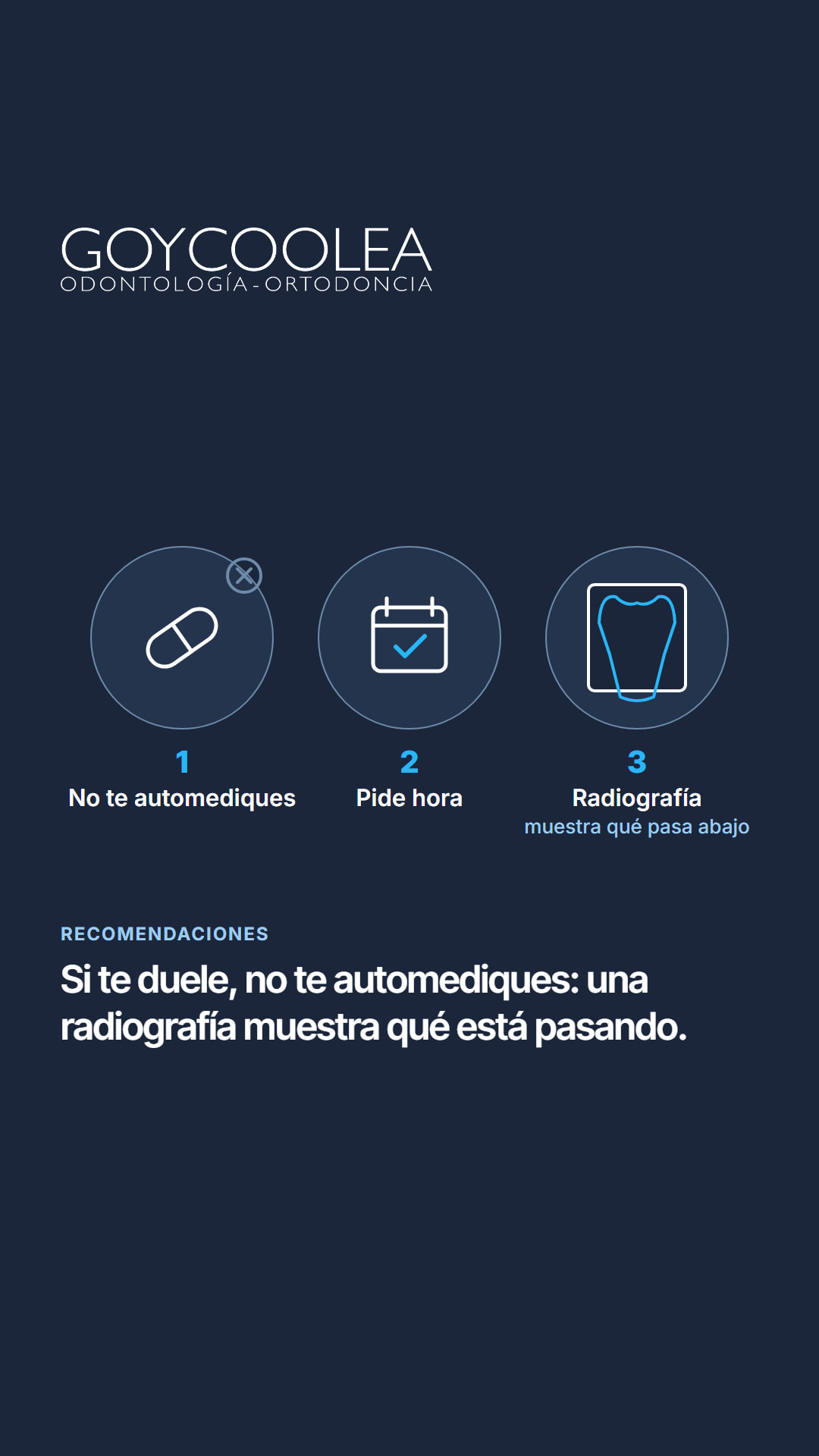 Historia con la imagen de la portada y una frase breve del carrusel, para la destacada Recomendaciones