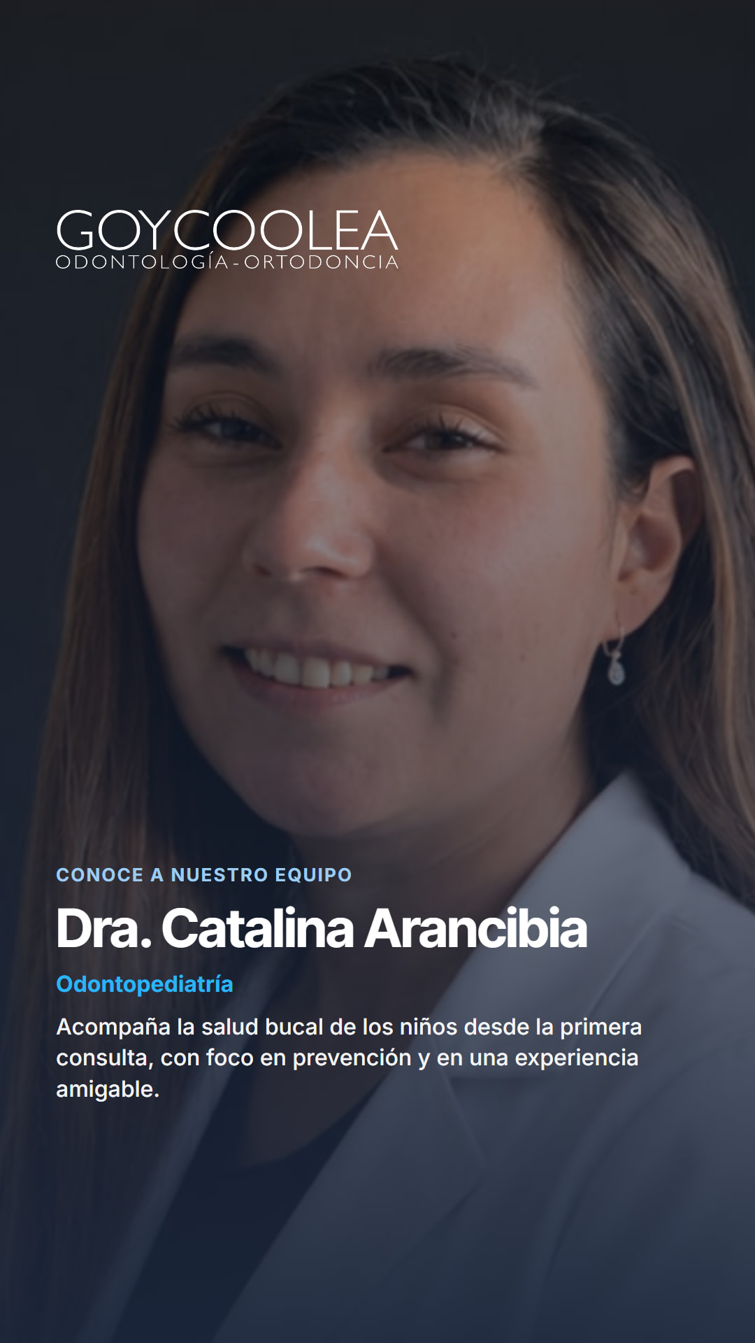 Historia resumen de la Dra. Catalina Arancibia, para la destacada Equipo