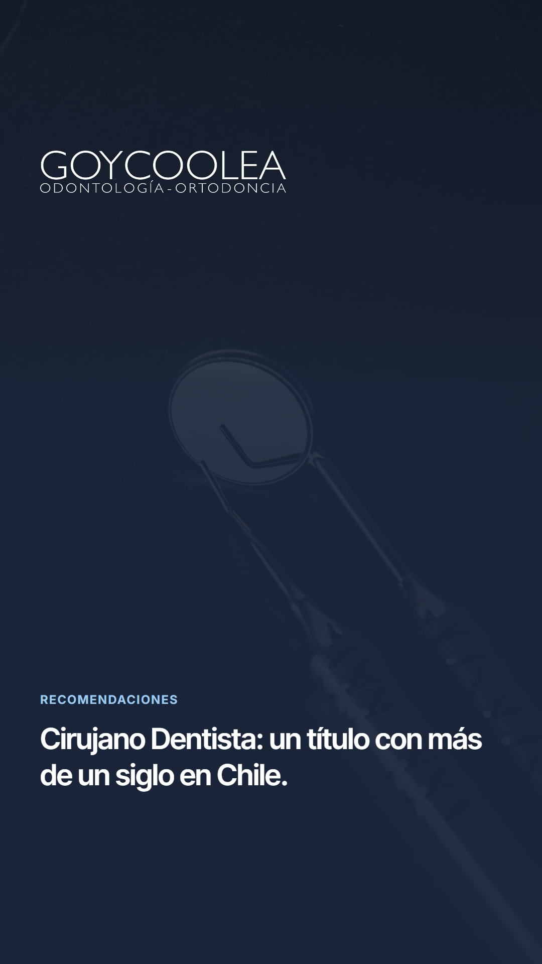 Historia con la imagen del dato histórico y su frase central, para la destacada Recomendaciones